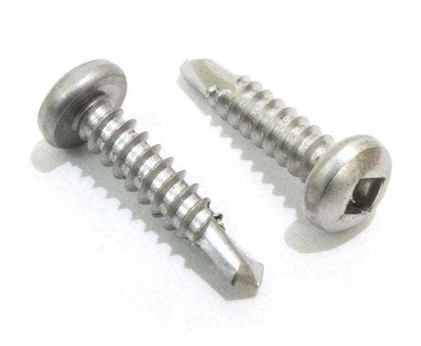 410 Stainless Steel Square Drive Pan Head Self Drilling Screws-Bolt Dropper-G-Rack US