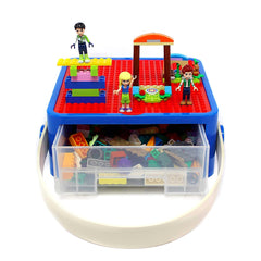 Storage Container With Lego Compatible Building-JTJ Sourcing-G-Rack US