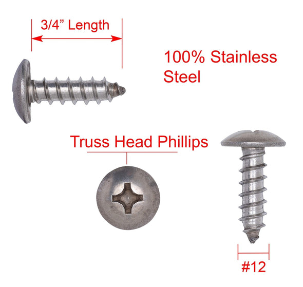 18-8 Stainless Steel Phillips Truss Head Screws-Bolt Dropper-G-Rack US